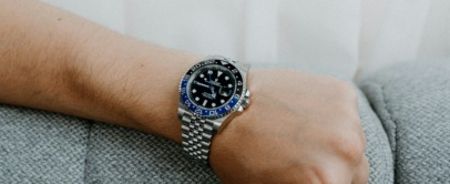 Rolex GMT-Master II 126710BLNR on a jubilee bracelet, on the wrist