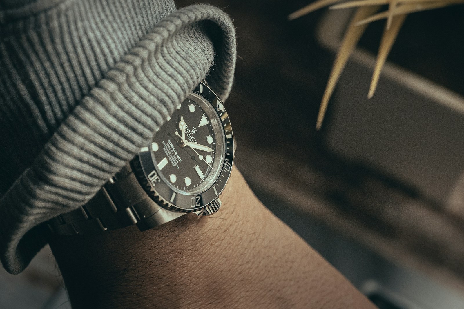 Rolex Submariner no-date with black dial and ceramic bezel, on the wrist