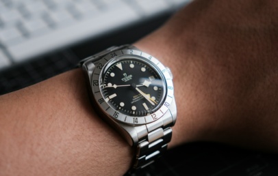 Tudor Black Bay Pro GMT watch on the wrist