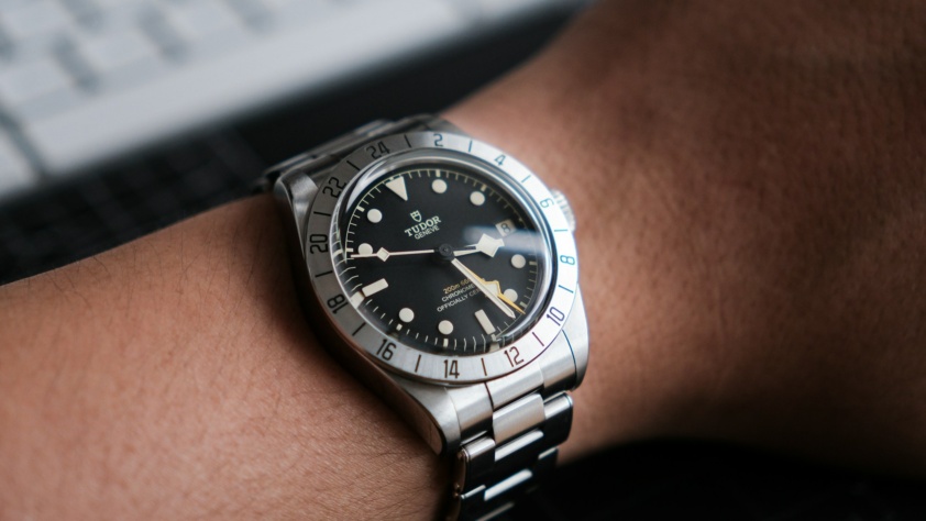 Tudor Black Bay Pro GMT watch on the wrist
